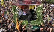 Funeral for Hamas leader Haniyeh on 1 August in Tehran (© picture alliance/Anadolu/Fatemeh Bahrami)