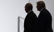 Vladimir Putin and Donald Trump at the G20 summit in Osaka in June 2019. (© picture alliance / ASSOCIATED PRESS / Susan Walsh)