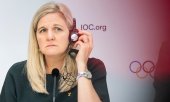 IOC President Kirsty Coventry. (© picture-alliance/KEYSTONE / CYRIL ZINGARO)