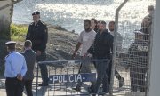 Centre d'arrivée dans la ville portuaire de Shëngjin, en Albanie : l'Italie a lancé son programme de délocalisation des procédures d'asile. (© picture alliance/ASSOCIATED PRESS/Vlasov Sulaj)