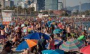 Am Playa de Bogatell in Barcelona, 31. Juli 2024. (© picture-alliance/ZUMAPRESS.com / Jordi Boixareu)