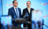 The leaders of the AfD parliamentary group Tino Chrupalla and Alice Weidel. (© picture alliance/dpa / Bernd von Jutrczenka)