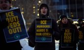 Protesters in New York demand that ICE cease its operations throughout the country. (© picture alliance / ZUMAPRESS.com Edna Leshowitz)