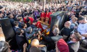 The funeral of Ratko Mladić on 7 September 2026 at Topčider Cemetery in Belgrade. (© picture alliance / SIPA Spasa DAKIC)