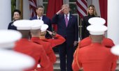 A reception at the White House for the Chinese presidential couple. (© picture alliance / CNP / AdMedia)