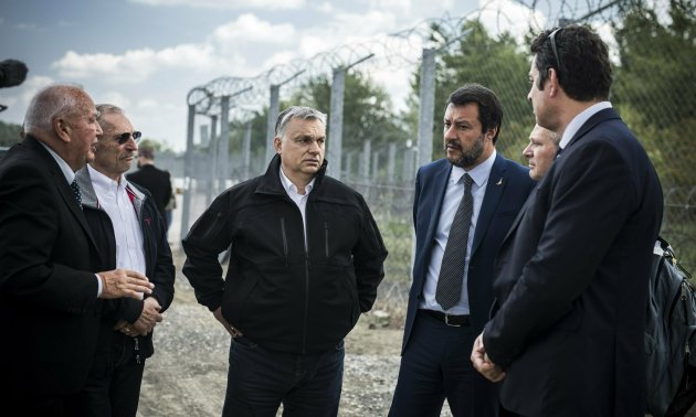 Orb n and Salvini closed ranks on border fence eurotopics