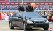 Poutine et Kim à Pyongyang. Les deux autocrates s'étaient déjà rencontrés à Vostochny, en Extrême-Orient russe, en septembre 2023. (© picture alliance / ASSOCIATED PRESS / Uncredited)