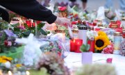 Tributes to the victims in Solingen after the attack. (© picture alliance/dpa/Gianni Gattus)