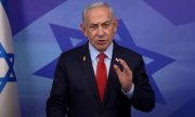 Israeli Prime Minister Benjamin Netanyahu discusses the ceasefire agreement on 26 November. (© picture alliance / Xinhua News Agency / GPO)