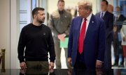 Zelensky et Trump, lorsque ce dernier n'était encore que candidat à la présidentielle américaine, lors d'une rencontre en septembre 2024. (© picture alliance / ZUMAPRESS.com / Ukrainian Presidency)