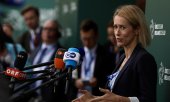 EU High Representative for Foreign Affairs Kaja Kallas outlined a new package of sanctions at the meeting of foreign ministers in Ireland. (© picture alliance / Anadolu / Mostafa Darwish)