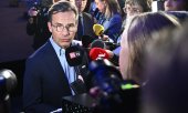 Prime Minister Ulf Kristersson (Moderate Party) is facing the loss of his government’s majority. (© picture alliance / TT NEWS AGENCY / Christine Olsson/TT)