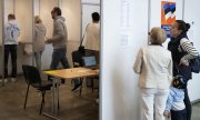 Polling station in Tallinn during the European elections on 9 June 2024. (© picture alliance / Associated Press / Sergei Grits)