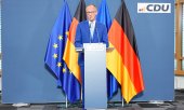 Chancellor Friedrich Merz described the election result in Mecklenburg-Western Pomerania as a "disaster" for his party, but said he intended to continue to take responsibility for pushing through reforms in Germany. (© picture alliance/dpa / Michael Kappeler)