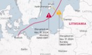 The cut cables connected Lithuania to Sweden and Finland to Germany. (© picture alliance / Anadolu / Murat Usubali)