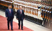 Xi and Putin in Beijing in May. (© picture-alliance/Anadolu / Kremlin Press Service)