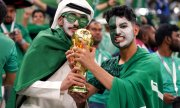 Supporters saoudiens lors de la Coupe du monde 2022, au Qatar. (© picture-alliance/empics / Mike Egerton)