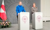 At a joint press conference on Tuesday, Danish Prime Minister Mette Frederiksen and Greenlandic Prime Minister Jens-Frederik Nielsen ruled out a possible takeover of the island by the United States. (© picture alliance / ASSOCIATED PRESS / Liselotte Sabroe)